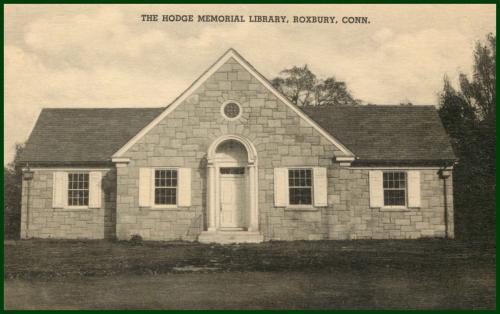 The Hodge Memorial Library Roxbury Conn.
