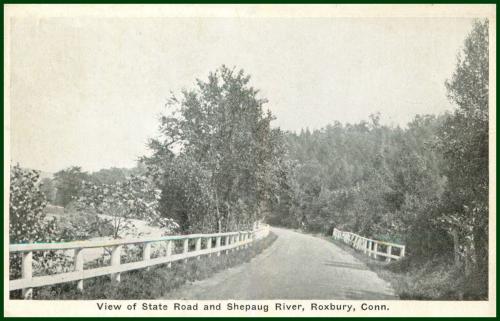 View of State Road and Shepaug River.